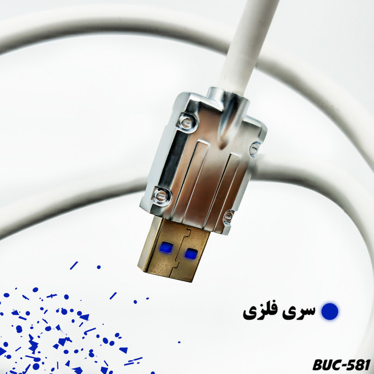 کابل تبدیل USB به USB-C بیاند مدل BUC-581RB FAST CHARGE طول 1 متر