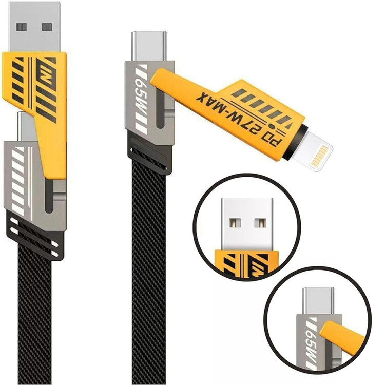 کابل تبدیل USB-C/USB به USB-C / لایتنینگ مدل BePro طول 1 متر
