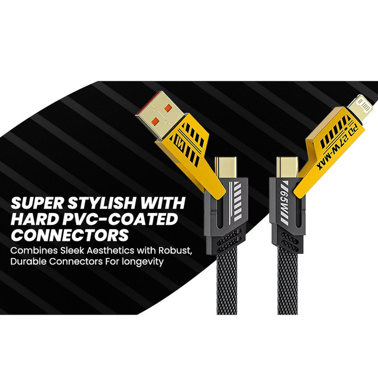 کابل تبدیل USB-C/USB به USB-C / لایتنینگ مدل BePro طول 1 متر